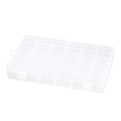 

Multi-Slot Plastic Nail Storage Box Jewelry Beads Ring Earrings Case Holder