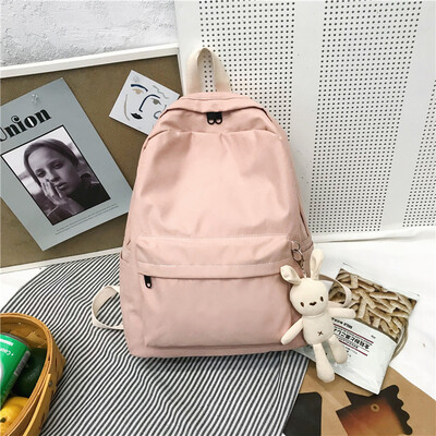 

ins bag girl Korean version of high school students Japanese Department of Junior High School girls small fresh canvas backpack ba
