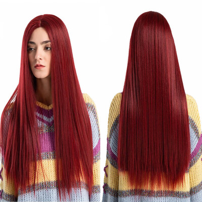 

Gobestart Lace Front Wigs Long Curly Woman Wig Heat Resistant Artificial HairFree Wig Cap