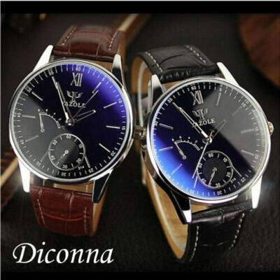 

Business Watch Mens Leather Army Casual Analog Quartz Boys Wrist Watches Hot