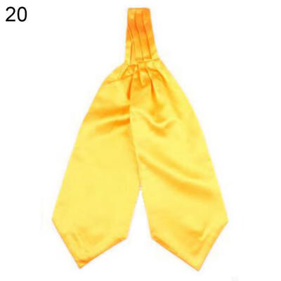 

Adjustable Plain Silky Self Tied Necktie Cravat Men Bow Tie Party Suit Accessory