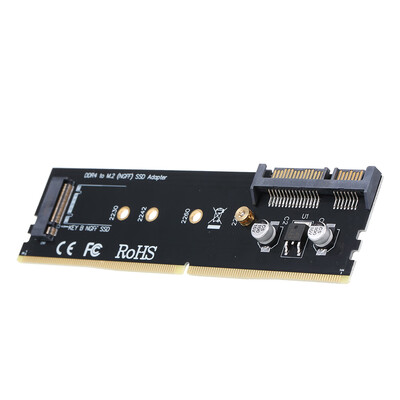 

DDR to M2 Hard Disk Adapter Card SATA to M2 NGFF B-key 2230224222602280 SSD Adapter DDR4 Memory Slot SSD Expansion Card