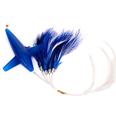 

Saidsome Tuna Feather Lure Tuna Lure Tuna Feather Daisy Chain with Bird Teaser fishing bait fishing lure