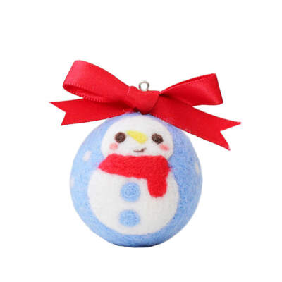 

Christmas Handmade DIY Wool Felt Material Bag Keychain Decoration Felting Crafts Needle Felting Kit