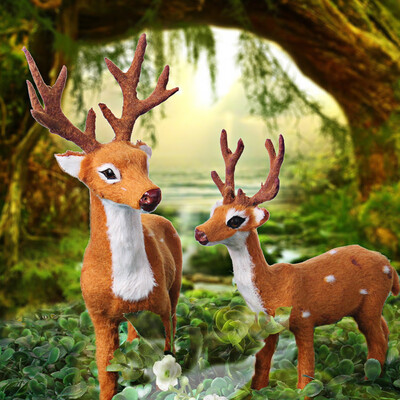 

Toponeto Christmas Deer Reindeer Santa Craft Elk Xmas Home Tree Decor Ornament Supply