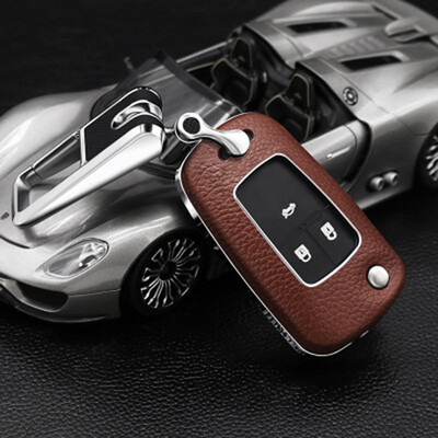 

Top Layer Leather Car Key Case Keychain For Buick New Regal LaCrosse Excelle GT Encore For Chevrolet Cruze Malibu