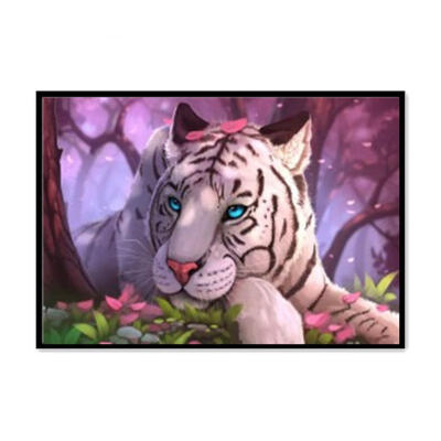 

Greensen DIY Full Drill Diamond Painting Tiger Embroidery Cross Crafts Stitch Kit Home Decor