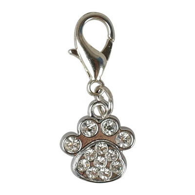 

Pet Dog Collar Accessories Personalized Cat Puppy ID Tag Rhinestone Crystal Name Tags Pendant Anti-lost