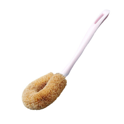 

Home Kitchen Reusable Non-Stick Long Handle Oil Pot Dish Cleaning Brush Scrubber