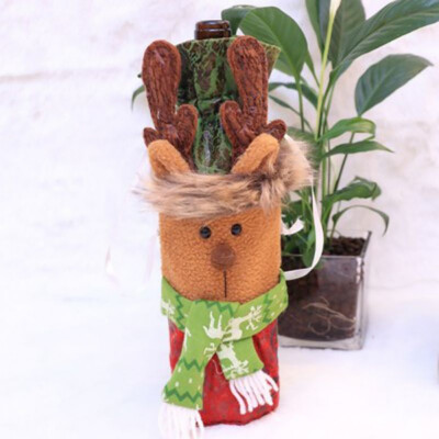 

Christmas Decoration Wine Bottle Cover Cute Cartoon Shape Concise Practical Durable Outdoor Tools New Arrival 2019