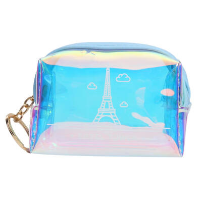 

Short Zipper Clutch Women Money Coin Purse Transparent PVC Jelly Wallet