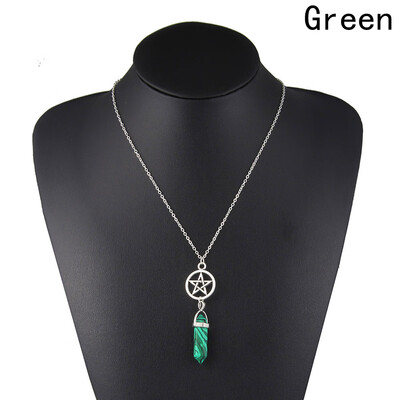 

1 Pcs New Fashion Women Crystal Hexagon Pentagram Pendant Necklace Women Necklaces Jewelry Star Necklace