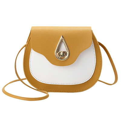 

Women Small Shoulder Bag Contrast Color Cover Messenger Bag Korean Mini Crossbody Bag Mobile Phone Purse T20