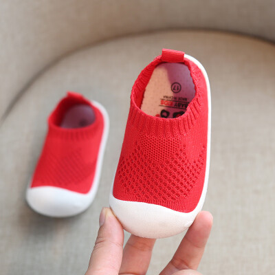 

New Baby Boys Girls Breathable Anti-Slip Casual Knit Shoes Sneakers Toddler Soft Soled First Walkers