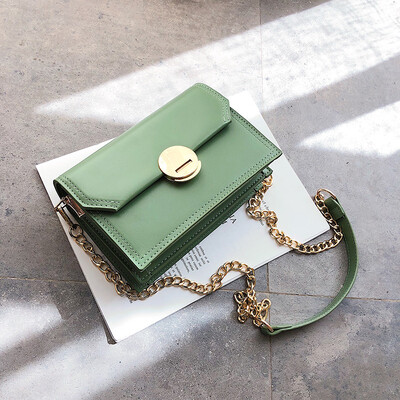 

Qiao Bani 2019 new South Korea Dongdaemun fashion simple chain wild small square bag shoulder diagonal female bag