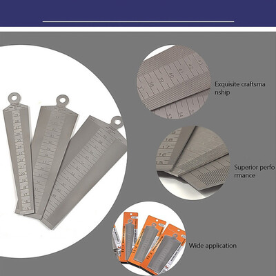 

〖Follure〗Stainless Steel Welding Cone Feeler Ruler Hole Detection Tool High Precision