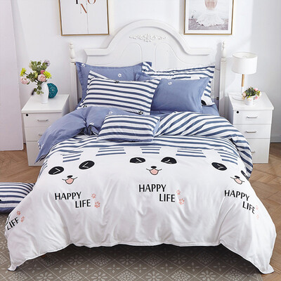

Toponeto Three Piece Bedding Tribute Cotton Pillowcase Creative Pattern Full Size