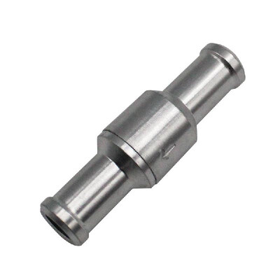 

12mm Inline One-way Non-return Check Valve Fuel Water Gas Air Vacuum Aluminum Valve