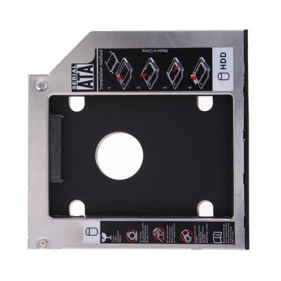 

SATA 2nd HDD SSD Hard Drive Caddyfor127mm Universal CDDVD-ROM Optical Bay
