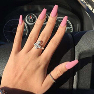 

New Simple Silver Color Finger Rings Lovely Bow Engagement Ring For Women Girl Gift