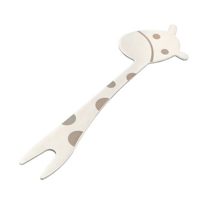 

Cartoon Giraffe Design Stainless Steel Food Pick Forks Fruit Cake Forks For Kids Home Party