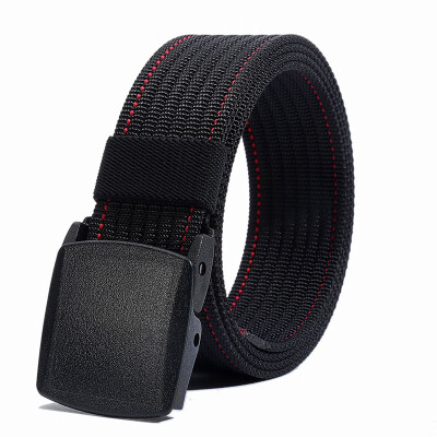 

New Unisex belt high quality Nylon Plastic Automatic buckle Men belt casual trend Men&Women sport cowboy pants belt