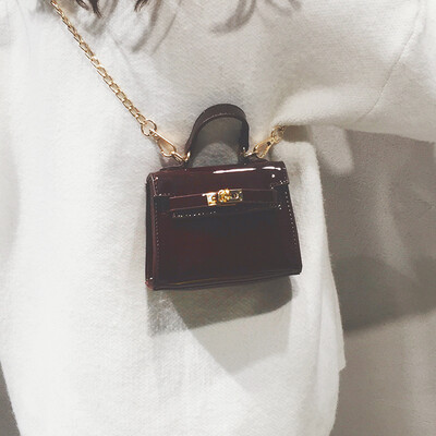 

Ins super fire small bag female 2019 new wave Korean version of the wild Messenger mini Kelly bag chain bag diagonal package