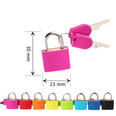 

Siaonvr Small Mini Strong Steel Padlock Travel Suitcase Diary Lock With 2 Keys