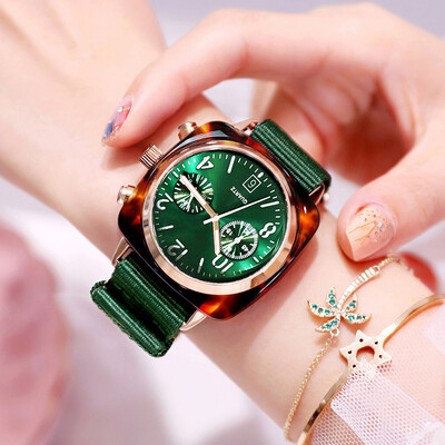

Ins Wind Zhou Dongyu Womens Watch Womens Net Red Couple Fashion Trend Waterproof Large Dial Quartz Womens Watch