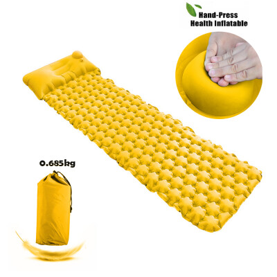 

Quick Inflating Air Cell Mat Advanced Hand Press Inflating Pad Camping Sleeping Air Pad for Backpacking Hiking Picnic