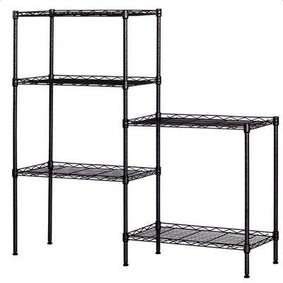 

Assembly Floor Standing Carbon Steel Storage Rack Stand Shelf Organizer