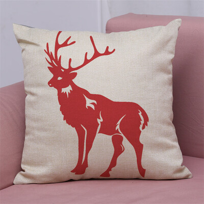 

Tailored New Christmas Cotton Linen Pillow Case Sofa Cushion Cover Home Decor