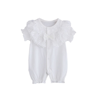 

Summer Baby Romper Cotton Thin Section Romper Lace Romper Female Baby Short-sleeved Romper