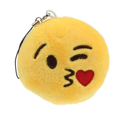 

Siaonvr Emoji Emoticon Throwing Kiss Key Chain Toy Gift Pendant Bag Accessory