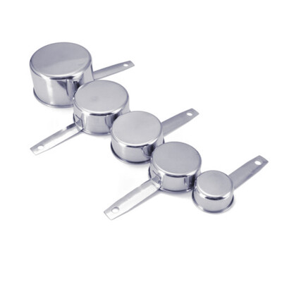

5 Pcsset Durable Stainless Steel Measuring Cups Spoons Set Kitchen Baking Tools