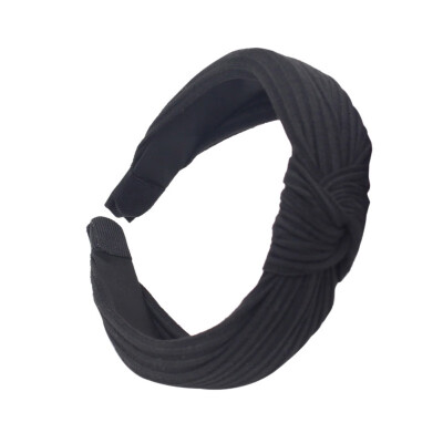 

Women Striped Hairbands Girls Vintage Knitting Twisted Knotted Headband Wide Hair Bands Headwear Accessories