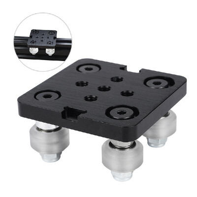 

Mini V Gantry Rod Plate with Wheel for V-slot Aluminum Profile 3D Printer Accessories Parts Set for CNC Kossel Nema 23 White Wheel