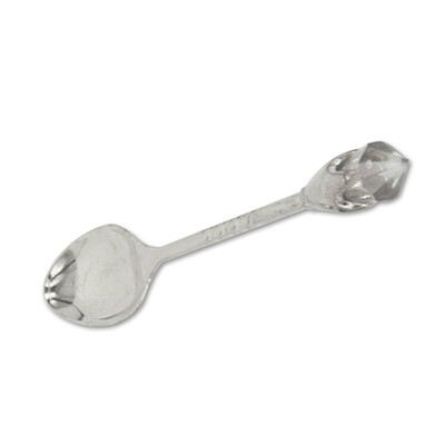 

Retro Crystal Head Tea Coffee Spoon Condiment Scoop Dessert Ladle Scoop