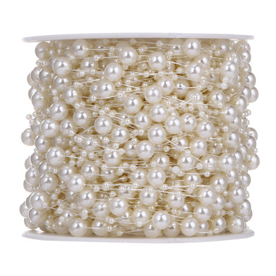 

10 Meters Fishing Line Artificial Pearls Beads Chain Garland Flowers DIY We