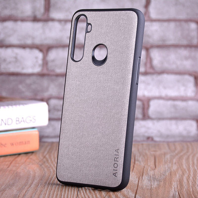 

Case for OPPO Realme 5 5 pro coque Luxury textile Leather skin soft TPU hard PC phone cover for OPPO Realme 5 5 pro case funda