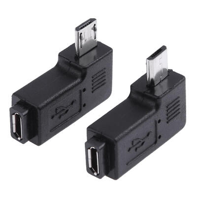 

2pcs 90 Degree Micro USB Female to Micro USB Male Adapter Connector