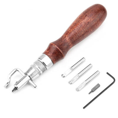 

Greensen Professional 5 In 1 Multifunctional Leather Craft Tool Stitching Groover Set