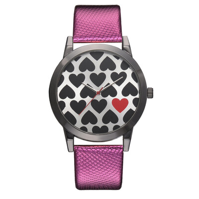

New watch European&American fashion ladies love fashion watch black frame quartz watch