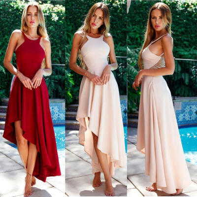 

Sexy Women Summer Backless Bandages Boho Long Maxi Evening Party Beach Dress Sundress