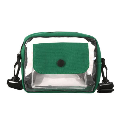 

Crossbody Messenger Handbags Women Transparent PVC Canvas Shoulder Bags