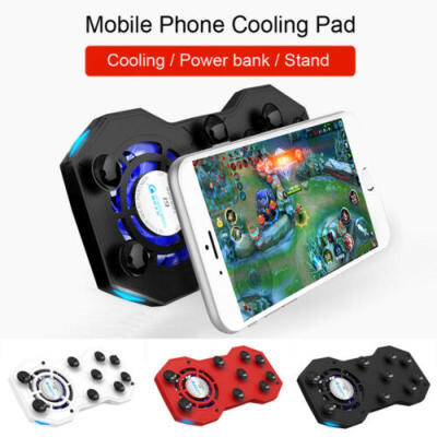 

Cooling Fan Handle Game pad Holder Stand With Mini Power Bank For Mobile Phone