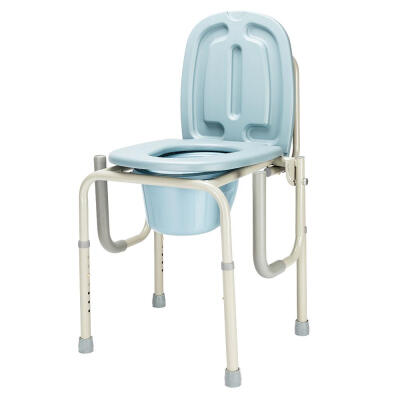 

Commode Chair Raised Over Toilet Seat Chair Gray