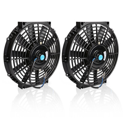 

2x10 inch Universal Slim Fan Push Pull Electric Radiator Cooling 12V universal