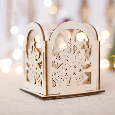 

〖Follure〗Christmas Creative Gifts Decoration Mini Wooden Candlestick Home Decoration A