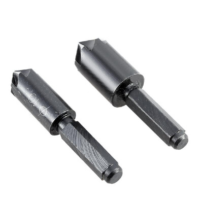 

2pcsset Seven Flute High Carbon Steel Chamfer Reamer Hex Shank Countersink Set Chamfering Bit Set Professional Chamfering Cutter